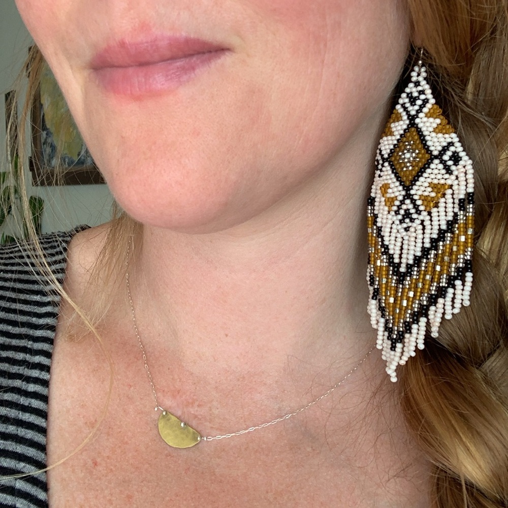 Seed bead earrings - Picture 4 of 4